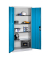 Stahlschrank 08920-00 S10096 lichtblau, lichtgrau 93,0 x 40,0 x 195,0 cm, aufgebaut